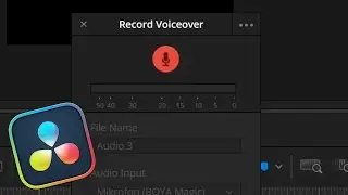 How to record a voice over in DaVinci Resolve