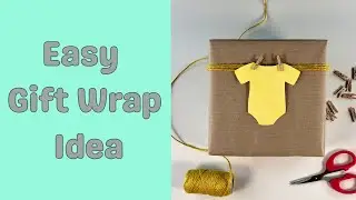 Baby Shower Gift Wrap Idea