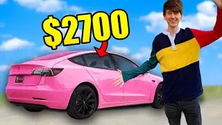 I got my Tesla Model 3 Vinyl Wrapped PINK