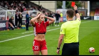 CRAZIEST Red Cards & Hard Tackles in Women's Soccer