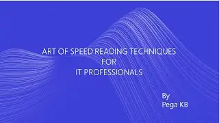 Mastering the art of speed Reading
