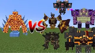 Frost Magma (World Of Bosses) Vs L_Ender's Cataclysm Bosses - Minecraft Mob Battle