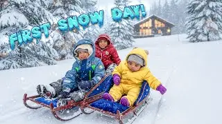 THE FIRST BIG SNOWFALL OF THE YEAR! *Secure's First Time Seeing Snow*|Vlogmas Day 8