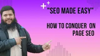 On-Page Optimization | On-Page SEO Course | Learning On-Page SEO #seo