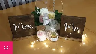 Bride and Groom Table Sign