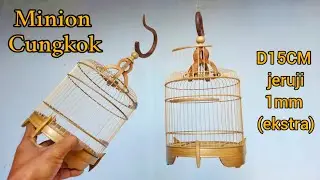 Membuat sangkar Minion Kembar D15 jeruji 1mm (ekstra)