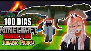 I SURVIVED 100 DAYS IN MINECRAFT HARDCORE JURASSIC PARK