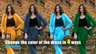 4-Easy Ways to Change the Color of a Dress in Photoshop - Turn any Color