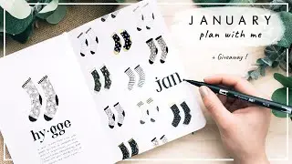 PLAN WITH ME | JANUARY 2021 Bullet Journal Setup + GIVEAWAY !