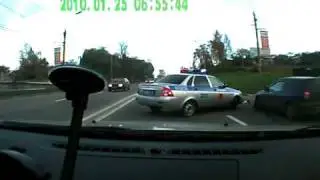 ДТП с машиной ДПС