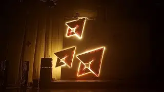Лазерное шоу на открытие спартакиады школьников 
