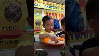 Rayyanza Nikmati Pecel Lele Pakai Tangan, Gemas Banget! 
