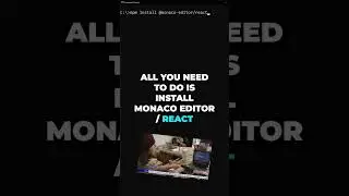 You Can Use The VSCode Editor in React! 