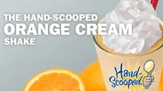 Hardee's Hand Scooped Orange Cream Shake Review