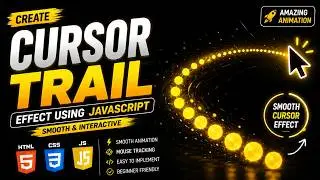 How to make a Cursor Trail using Css and Javascript|Electronic Coders Hub|
