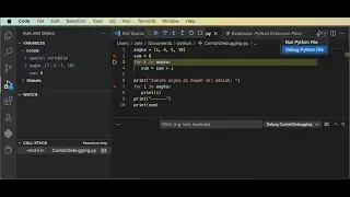 Python Programming & Debugging Using Visual Studio Code