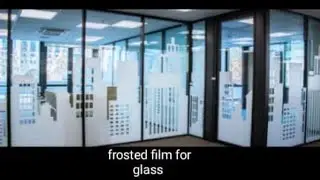 frosted film for glass | printed frosted vinyl | office design | office decoration 