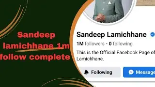 Sandeep lamichhane today News !! 1M Facebook followers complete today News Sandeep lamichhane News