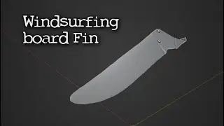Centre fin for racing windsurfing board - 3D Scan Revopoint POP 2
