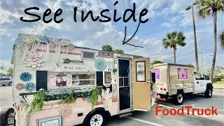TOUR inside DIY TRAVEL TRAILER & converted FOOD TRUCK TOUR /Tiny Home on Wheels,​⁠ 
