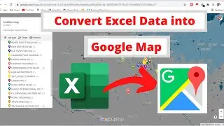 How to make Google Map from Excel | Excel Tutorials