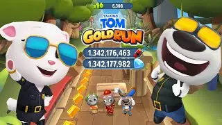 OMG 😳 LATEST UNLIMITED 🪙 UPDATE OF TALKING TOM GOLD RUN | COPS AND ROBBERY FULL SCREEN GAMEPLAY |