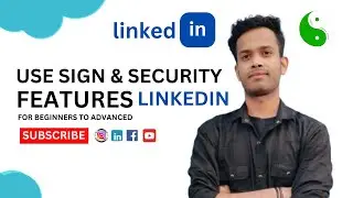 Linkedin | How to Use Sign & Security Option in Linkedin 2024 Hindi Tutorial