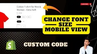 How to change product title font size in Shopify for mobile view? Dawn theme