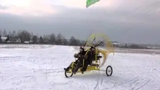 взлёт паралёта пеликан