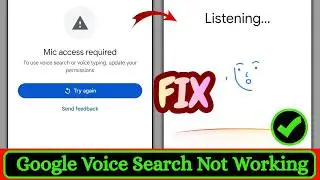 How To Fix Google Voice Search Not Working | Google Voice Search & Typing Not Working (2026)