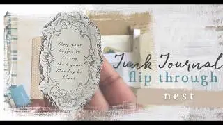 Flip Through Junk Journal - NEST (farm inspired)