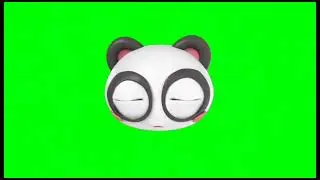 Happy Panda GIF free green screen