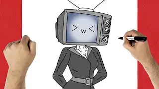 HOW TO DRAW TV WOMAN | Skibidi Toilet - Easy Step by Step Drawing