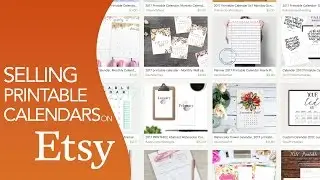 Etsy Selling Printable Calendars: Organic Search Study