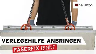 Verarbeitung | Verlegehilfe anbringen | FASERFIX Entwässerungsrinne