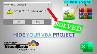 Protect your VBA Project|Project is Unviewable Error and Its Solution Without Using a Macro