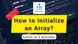 How to intialize an Array? || #array #learnprogramming #datastructures #arrays