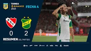 #TorneoBinance 2023 | Fecha 4 | resumen de Independiente - Defensa y Justicia