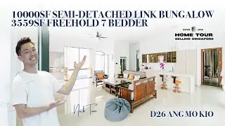 $10.8M Linked Bungalow 3 Storey + Attic @ D26 Ang Mo Kio | Singapore Home Tour Ep. 229
