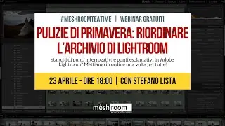 Meshroom Teatime - Pulizie di Primavera: riordinare l'archivio di Lightroom