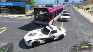 GTA 5 Полицейский патруль  Mercedes Benz  Угон танка  Перестрелки  #45