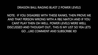DragonBall Raging Blast 2: Top 35 Players