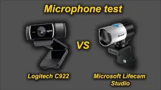 Microphone test - Logitech C922 Pro Stream vs Microsoft Lifecam Studio
