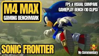 Sonic Frontiers on M4 Max - 1440p Mac Gameplay Benchmark CrossOver
