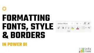 Format/Highlight/Border a specific row/column/cell/range in Power BI table/matrix