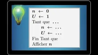 suite et algorithmique • compléter un algorithme • piège très classique • Un+1=(n+1)/(2n+4) * Un
