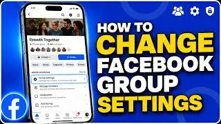 How to change Facebook group settings