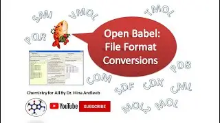 Open Babel File format conversion part-1.