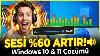 Hoparlör / Kulaklık Sesi Nasıl Yükseltilir !!! (Windows 10, Windows 11(%60 Ses Artışı))