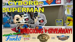 FUNKO POP! CYBORG SUPERMAN - Unboxing + Giveaways